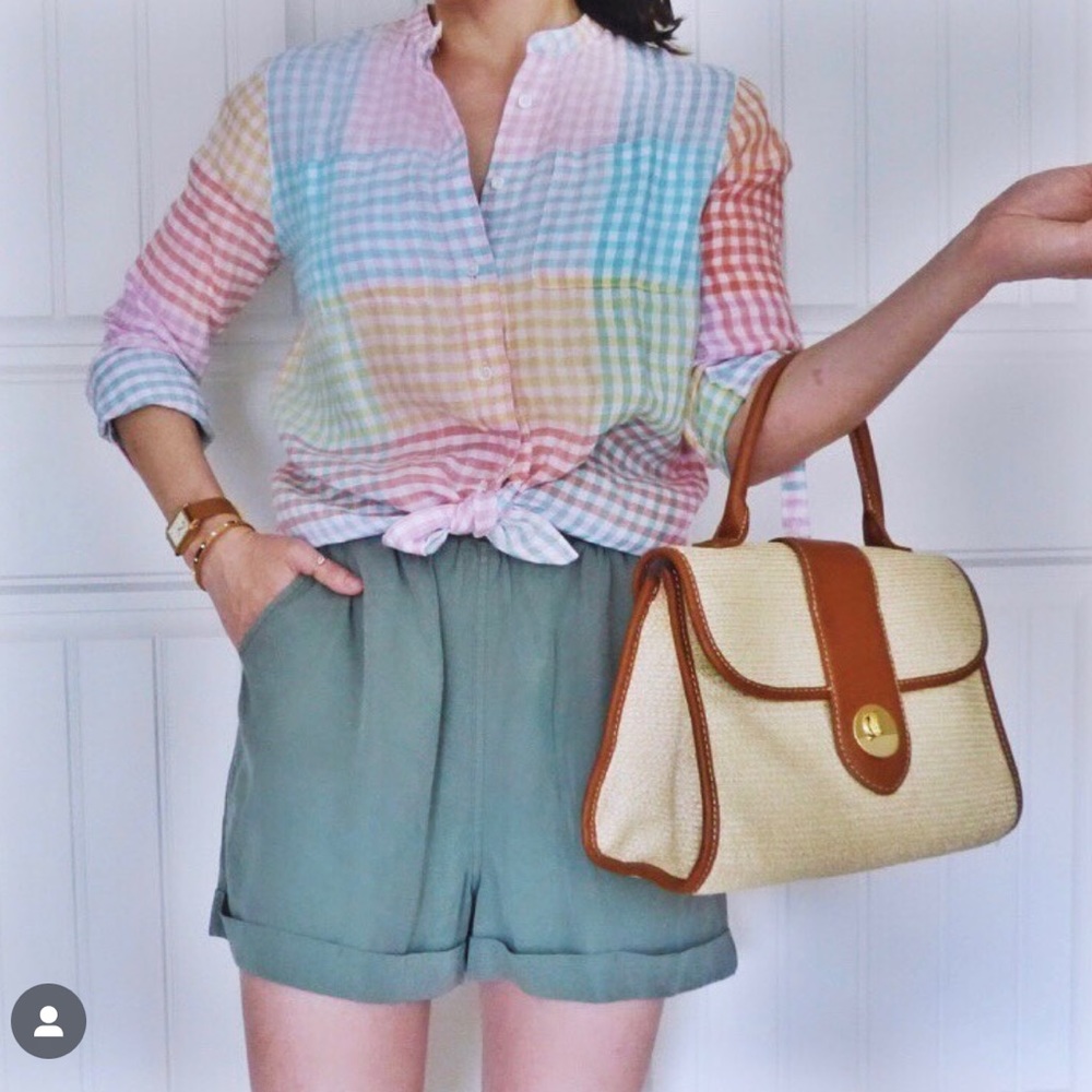 Lands’ End Linen Gingham Tunic